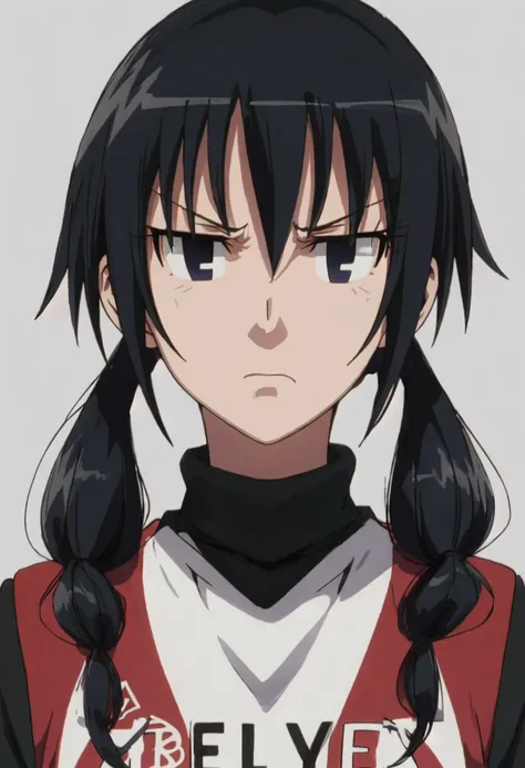 best quality, masterpiece, highres, solo, {uomi_chihiro_seitokaiyakuindomo:0.90}, angry, annoyed, portrait, looking at viewer