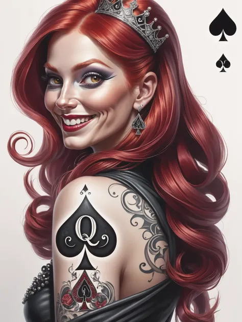 Photorealistic Queen of Spades Tattoos (SDXL & v1.5)