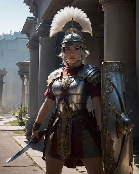 best quality,masterpiece,highly detailed,ultra-detailed, 
<lora:neg4all_bdsqlsz_V3.5:-1>,
 <lora:RomanLegionary:1>
(1girl,:1.3)  armor, helmet, holding, holding sword, holding weapon, knife,    romanlegionary, shield, spike lance, war, weapon, white hair
<...