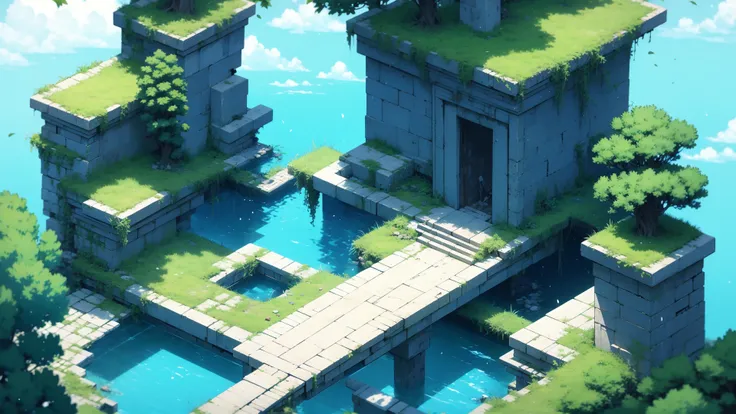 Abandoned Land - Game Scene Conceptual Design - Fantasy/Mythical Legend/2.5D