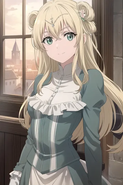 altenaedgardolatis, <lora:altena edgardo latis s1-lora-nochekaiser:1>,
altena edgardo latis, long hair, blonde hair, hair ornament, (green eyes:1.3), flower, hair flower, hair bun, double bun, smile,
BREAK gloves, dress, elbow gloves, white gloves, white d...