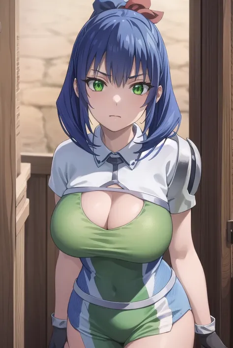 kemonoceles, <lora:kemono celes s1-lora-nochekaiser:1>,
celes, (green eyes:1.3), blue hair, ponytail, ribbon, hair ribbon,
BREAK gloves, cleavage, shirt, white shirt, shoulder armor, clothing cutout, cleavage cutout,
BREAK outdoors, forest,
BREAK looking a...