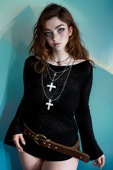 Grunge Cross Sweater Dress