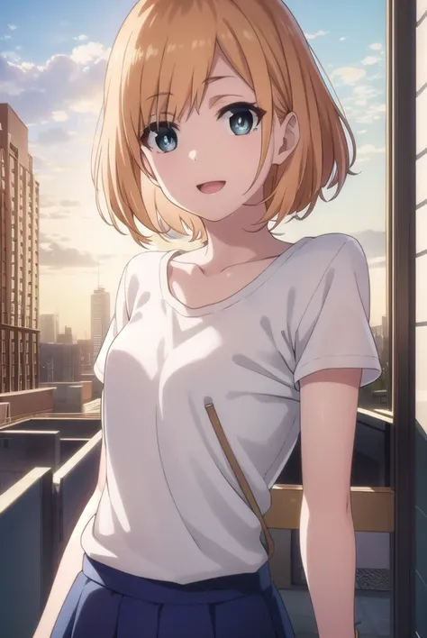 aoimiyamori, <lora:aoi miyamori s1-lora-nochekaiser:1>,
aoi miyamori, short hair, blue eyes, brown hair, smile,
BREAK skirt, shirt, jewelry, white shirt, short sleeves, miniskirt, bracelet, collarbone,
BREAK indoors, office,
BREAK looking at viewer, (cowbo...