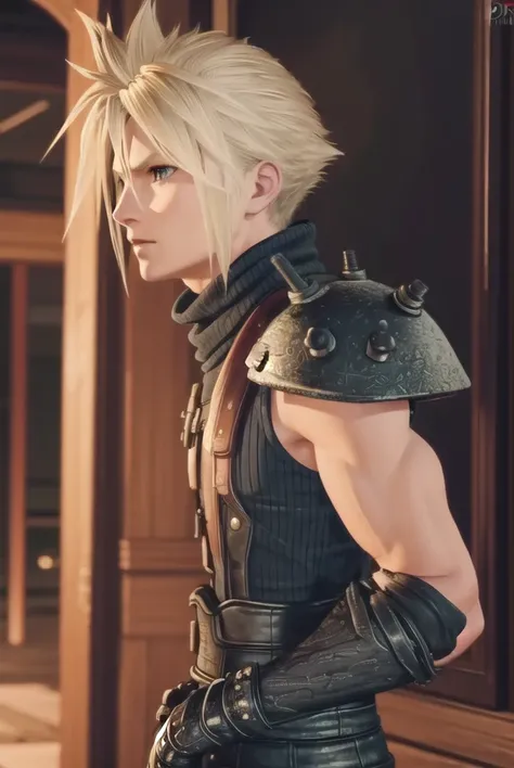 cloudstrife, <lora:cloud strife ingame-lora-nochekaiser:1>,
cloud strife, blonde hair, male focus, spiked hair, (grey eyes:1.3),
BREAK gloves, sleeveless, black gloves, pants, armor, turtleneck,
BREAK outdoors,
BREAK looking at viewer, dynamic pose,
BREAK ...