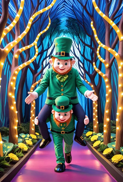 Ride a St. Patrick's Day Leprechaun Costume [SDXL]