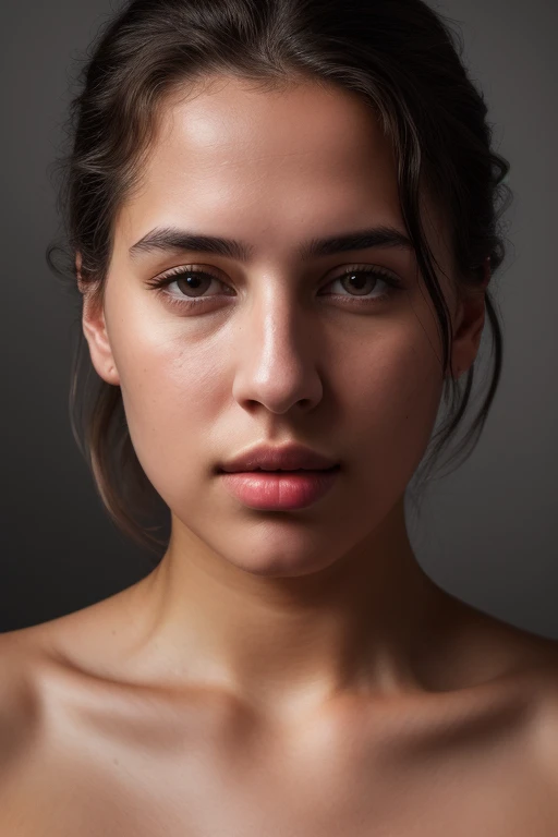 DEN_evgenia_talaninaMK2,
(headshot:1.2) portrait on a (plain grey background:1.2), (headshot:1.2), (face focus:1.1), windswept chaotic hair, soft lighting, low contrast, low saturation,
bokeh, f1.4, 40mm, photorealistic, raw, 8k, textured skin, skin pores,...