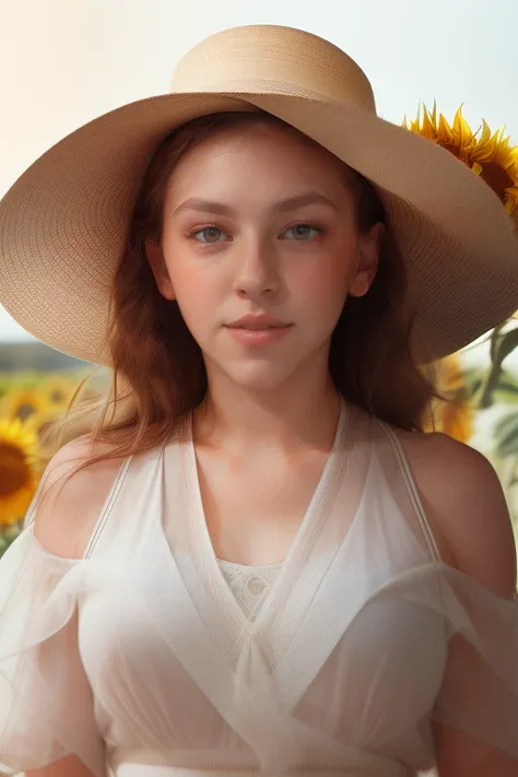 Merger_mila_lustira,
walking through a field of sunflowers wearing a summer dress and sun hat, field, sunflowers, summer, scenic,
bokeh, f1.4, 40mm, photorealistic, raw, 8k, textured skin, skin pores, intricate details  <lora:epi_noiseoffset2:1>, epiCReali...