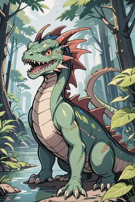 anime style, Basilisks Petrifying Swamp