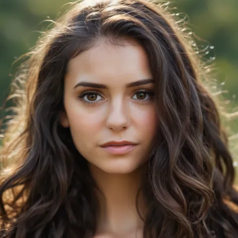 Skin texture, no makeup, Super high res closeup portrait photo of a woman outdoors with wavy long hair,f /2.8, Canon, 85mm,cinematic, high quality,looking at the viewer,      <lora:nidobrev_xl_1_standard_wo_cap_merger_15_63_79_04_03_03:1>