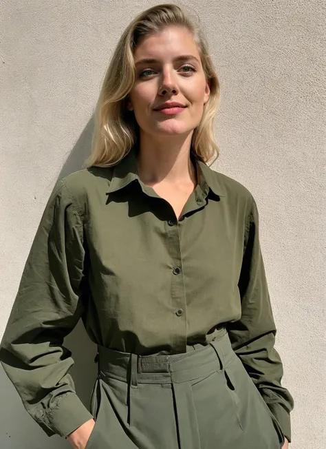 photo of sks woman, natural lighting, by Gerda Taro, adidas blouse  <lora:locon_sydneyhoffman_v1_from_v1_64_32:1>