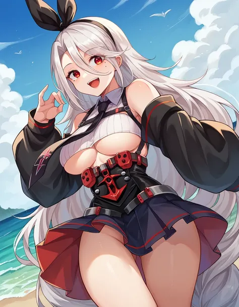 score_9, score_8_up, score_7_up, source_anime, 
prinzheinrich, <lora:prinz-heinrich-ponyxl-lora-nochekaiser:1>, 
prinz heinrich, absurdly long hair, hair between eyes, hair ribbon, mole, mole under eye, red eyes, ribbon, white hair, smile, open mouth,
blac...