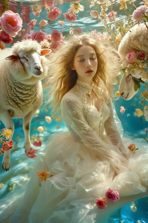 Girl and Sheep