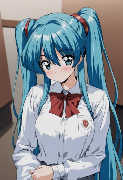 <lora:xl_1990 style(a3)-000003:1>,1990 style,retro artstyle,hatsune miku,school uniform,, masterpiece,highest quality,extremely detailed,best quality,