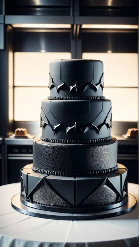 <lora:BatmanCoreXL:1>BatmanCore a wedding cake in progress, bakery buzzing with celebration preparations, sleek, (carbon fiber:0.7), (tech:0.8), (sci-fi:0.7), 24mm, (analog, cinematic, film grain:1.3), Bokeh DOF, (Masterpiece:1.3) (best quality:1.2) (high ...