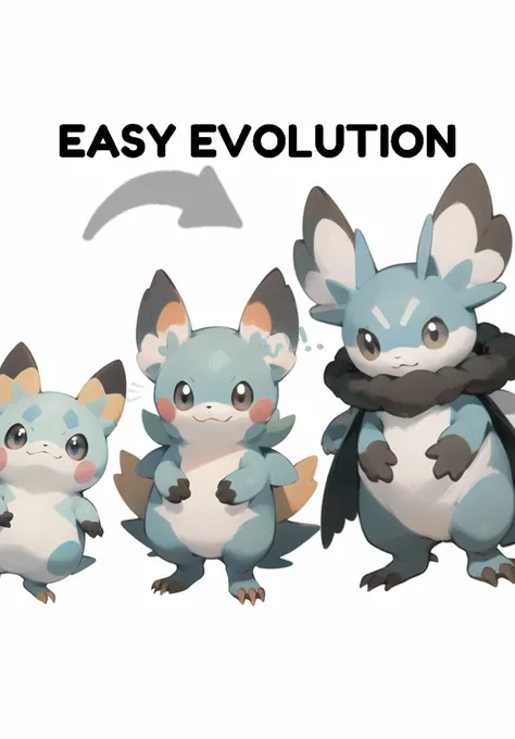 Pokemon Easy Evolution Lora(text2image)类宝可梦进化lora(文生图版)