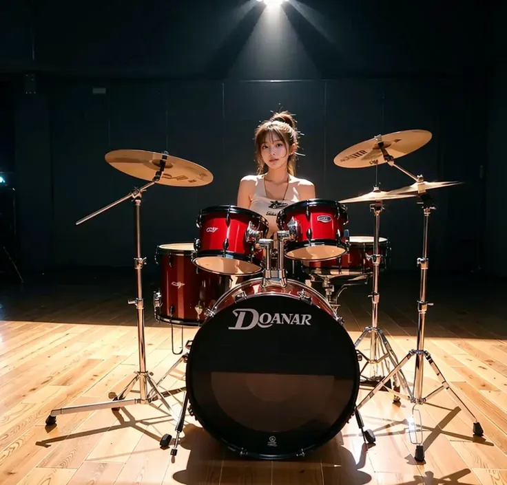 1girl, drum, playing drum,  

masterpiece, best quality, 8k