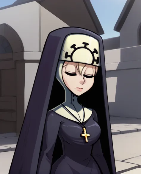 double,standing,nun,eyes closed,
outdoors,cross necklace,
<lora:Double:0.9>,