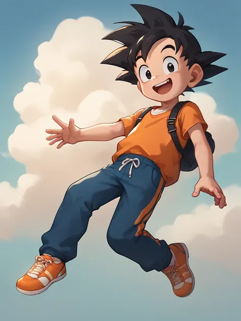 score_9, score_8_up, score_7_up, score_6_up, score_5_up, score_4_up, source_anime <lora:GotenSDXL:0.7>,gotenv1, spiked hair, 1boy, black hair, black eyes, smile,(blue and orange (dougi:1.4)), full body,smiling,looking at viewer, <lora:Smooth Anime Style Lo...