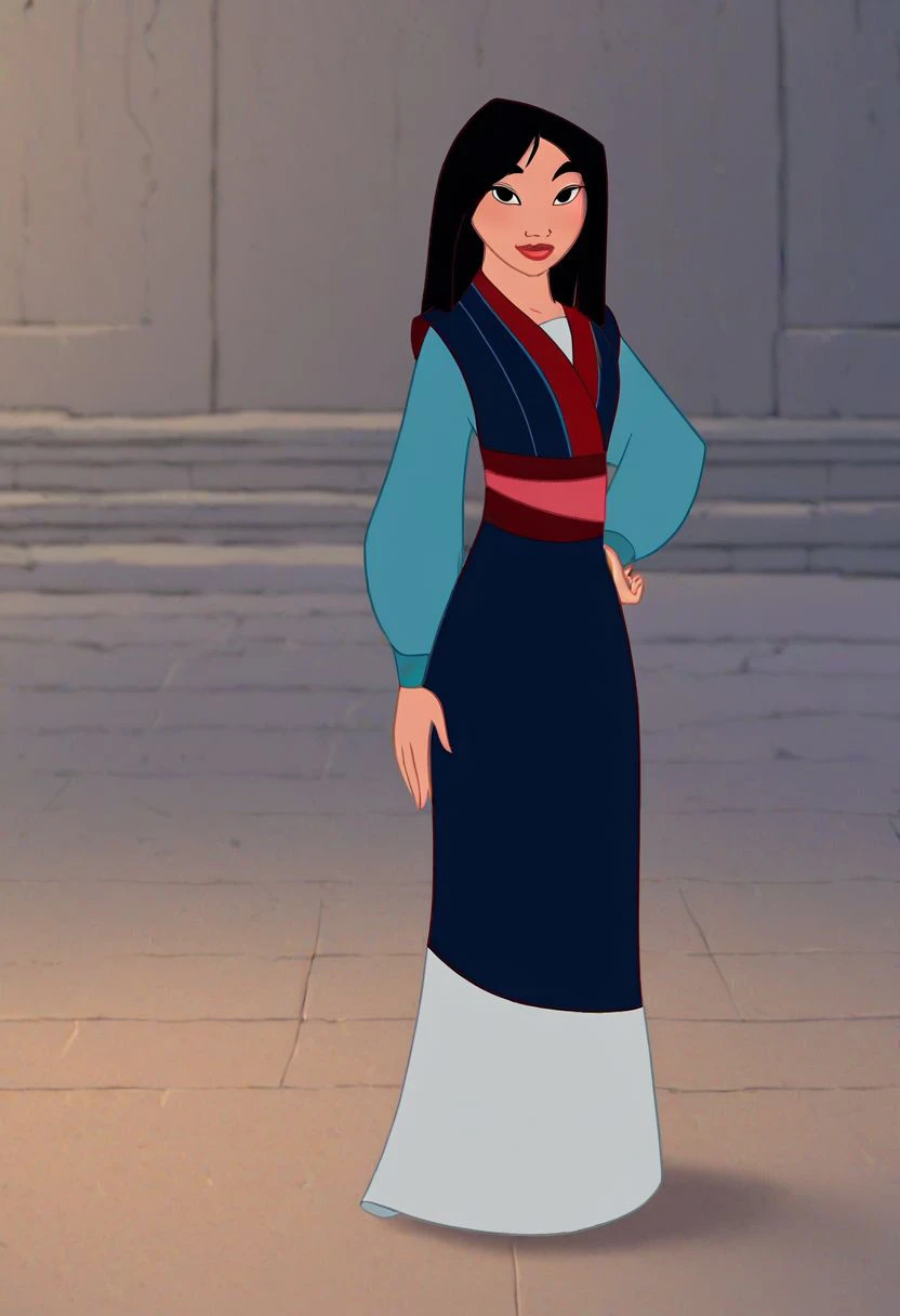 [PonyXL] Fa Mulan Blue Dress | ownwaifu