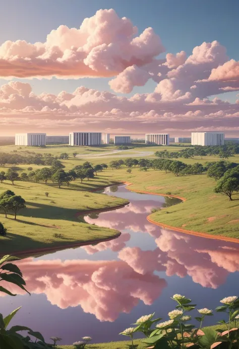 Brasília, dreamy landscape scene