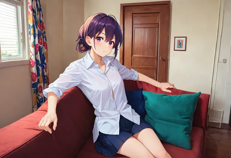 score_9, score_8_up, score_7_up, BREAK
animeirl, 1girl, collared shirt, cowboy shot, indoors, sofa <lora:AnimeIRL locon XL:1>