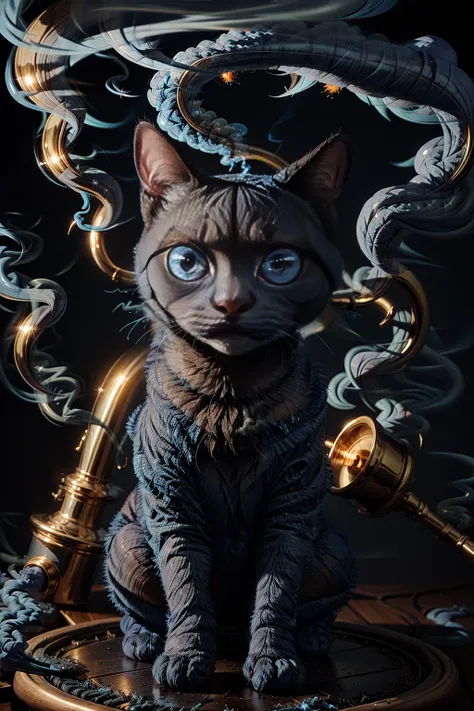 <lora:BlueSmokeWorld:1> (BlueSmokeWorld:1.2) cat with fire (big eyes:1.3) (light:1.3)