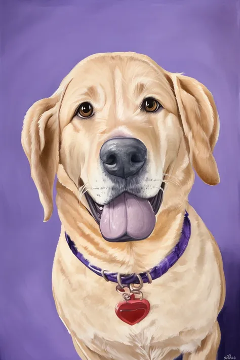 Acrylic pet portrait style