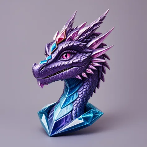 IRL, A beautiful portrait photograph of a dragon with diamond and gemstone scales, opal eyes, cinematic, gem, diamond, crystal, fantasy art, hyperdetailed photograph, shiny scales, 8k resolution,