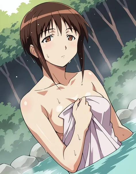 score_9, score_8_up, score_7_up, source_anime,
harukaurashima, <lora:haruka-urashima-ponyxl-lora-nochekaiser:1>,
haruka urashima, short hair, brown hair, brown eyes,
nude, naked, 
outdoors, onsen, towel, naked towel, steam, bathing, nude cover, partially s...