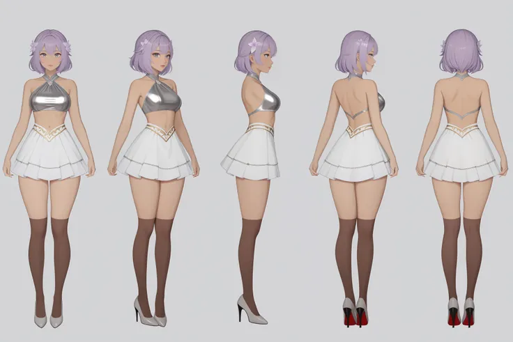 IL/XL Charturn Merged, Multi-View, Turnaround, Model Sheet, Character Design