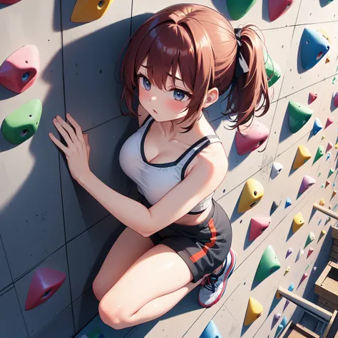 girl like rooftop bouldering