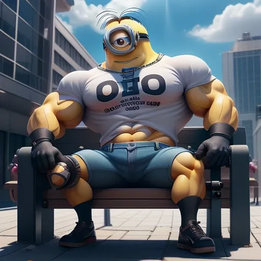 The pumped-up minion