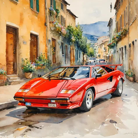 Lamborghini Countach LP5000 Lora (SDXL)