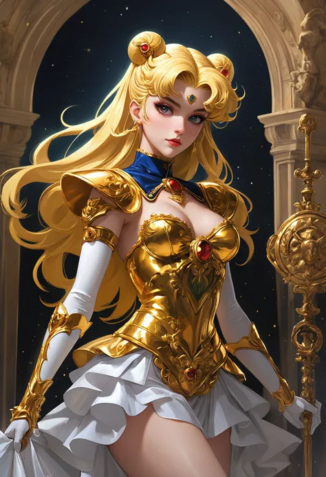 anime artwork concept art Hardcore Art, Roma Lamborghini, Baroque, Sailor Moon, Dark Wave Art, The user has shared a captivating image featuring hardcore art in the style of Roma Lamborghini. The artwork is richly detailed, showcasing baroque elements that...