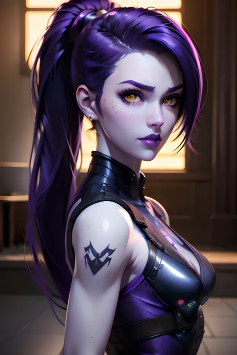 widowmaker , overwatch, 3D, CGI, render, realistic, realism, photorealism, photo-realistic, high contrast, (photorealistic:1.4), 8k high definition detailed realistic, (best quality, masterpiece:1.2), detailed face, yellow eyes, sharp nose, photon mapping,...