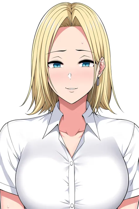 Simple White Background,
dynamic pose,standing at attention,
school_uniform,white shirt,collared shirt,
<lora:Reina_Hamazaki_Imaizumin-KK77-V2:0.6>,
blonde hair, blue eyes,short hair,Bangs,
<lora:Oda_Non_Style-KK77-V2:0.3>,<lora:more_details:0.2>,<lora:Rei...