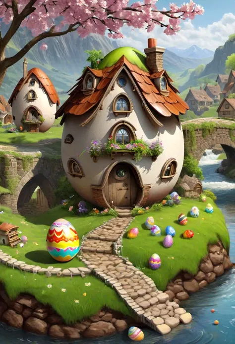 Easter Egg House [SDXL & SD1.5]