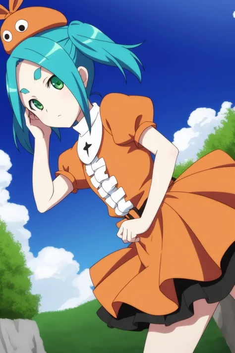 <lora:monogatari_all_v2:0.7> ononoki yotsugi