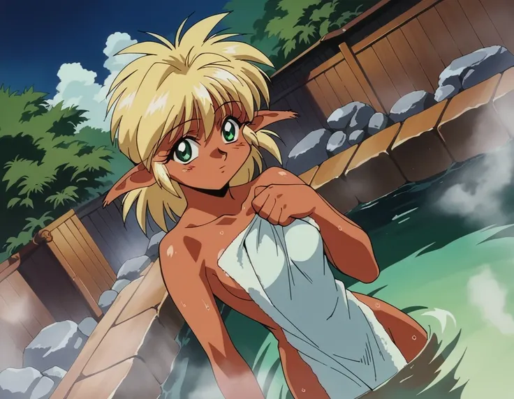 score_9, score_8_up, score_7_up, source_anime,
refam, <lora:ruin-explorers-fam-ponyxl-lora-nochekaiser:1>,
fam, blonde hair, green eyes, pointy ears, dark skin, dark-skinned female, elf, long pointy ears, retro artstyle, 1990s (style),
nude, naked,
outdoor...