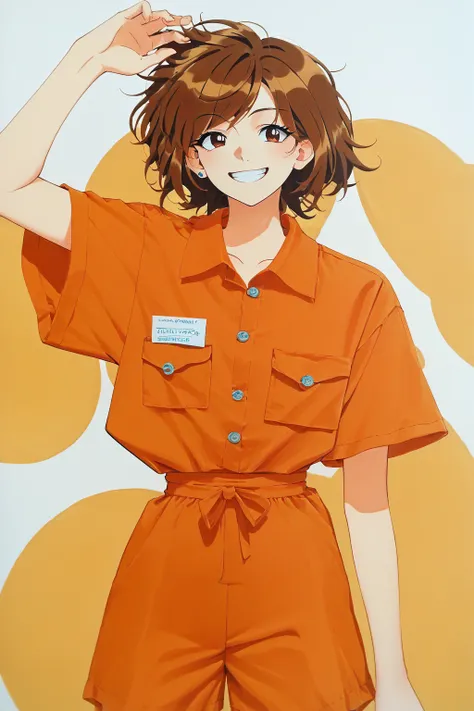 score_9, score_8_up, score_7_up, score_6_up, score_5_up, score_4_up, BREAK ,cowboy shot,1girl,solo,source_anime,smile,(abstract, traditional art)
edgPlaysuit, a woman wearing  romper ,wearing a edgPlaysuit,
 <lora:edgPlaysuitPonyv1:1>