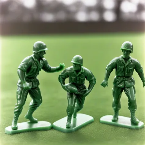 Vintage Green Army Men - Style - SDXL