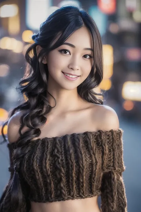 1girl, (knit top, off-shoulder:1.4),(RAW photo, best quality), (realistic, photo-realistic:1.8), masterpiece, an extremely delicate and beautiful, extremely detailed, 2k wallpaper, Amazing, finely detail, extremely detailed CG unity 8k wallpaper, ultra-det...