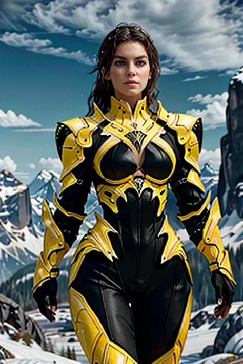 <lora:HXarmour_032:0.7>,mountain,giving you the finger,, hxarmour,1girl,(yellow armour:1.3),, ultra-detailed,extremely delicate and beautiful,(by exquisite colors block),masterpiece,best quality,unreal engine 5 rendering,movie light,movie lens,movie specia...