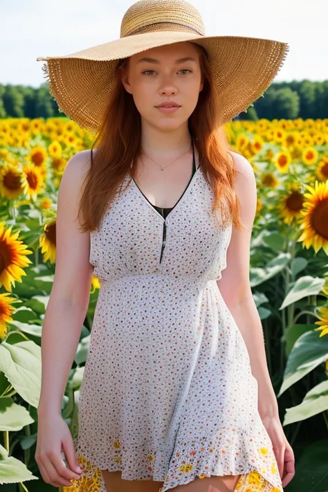 DEN_sonia_SG,
(walking through a field of sunflowers wearing a (summer dress:1.3) and sun hat, field, sunflowers, summer, scenic:1.2),
bokeh, f1.4, 40mm, photorealistic, raw, 8k, textured skin, skin pores, intricate details  <lora:epi_noiseoffset2:1>, epiC...