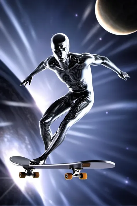 The Silver Surfer - Marvel - SDXL