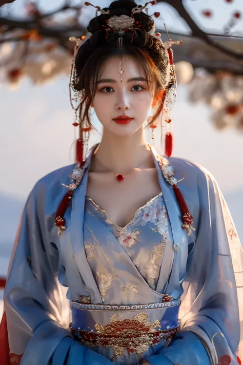 Ancient Chinese Beauty Among the Flowers 花丛中的古风美女