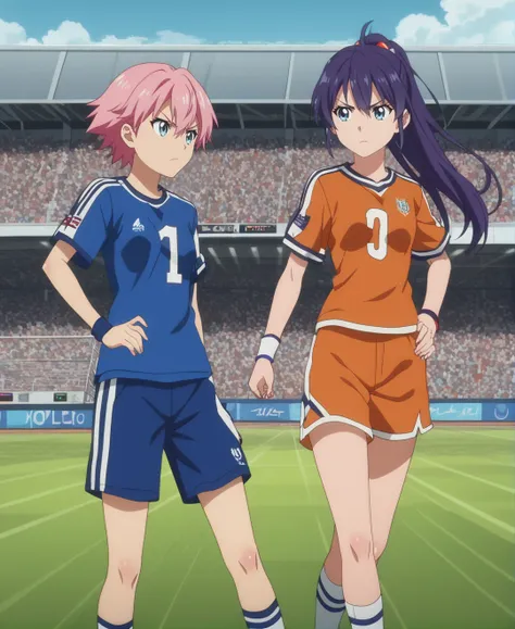 score_9,score_8_up,score_7_up,score_6_up,source anime BREAK, anime screencap,
two girls playing soccer,football,sport,medium breasts,serious
 <lora:Anime Screencap_epoch_10:1.2>