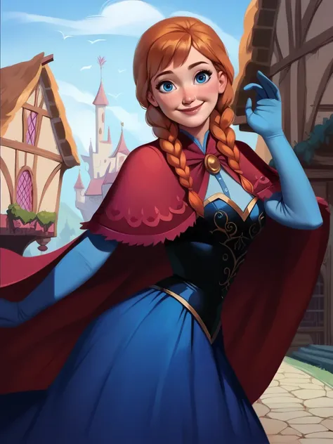 Anna (Frozen) Disney Princess - SD 1.5 | XL PONY - by YeiyeiArt