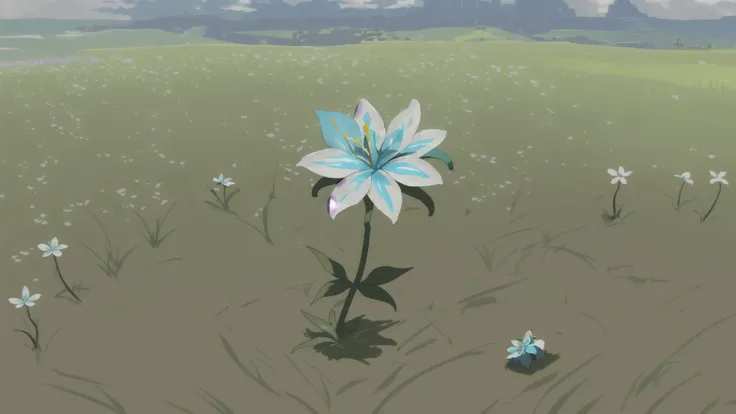 <lora:SilentPrincessBotW:1> SilentPrincessBotW, flower, no humans, field, flower field,